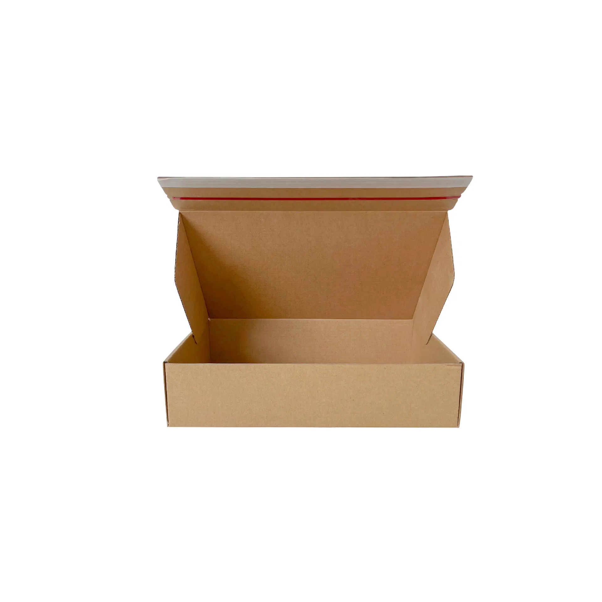 Caja de envío y embalaje de producto reciclable con logotipo personalizado, caja de correo con cierre autoadhesivo para comercio electrónico al por mayor