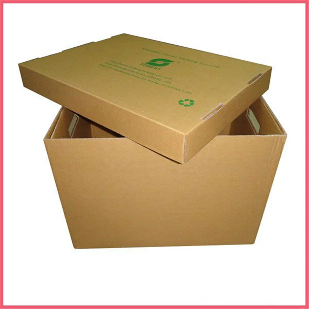Caja de cartón corrugado grande personalizada blanca marrón para vino, ropa, agua, mariscos congelados, carne, zapatos, transporte, mudanza, envío, entrega, embalaje