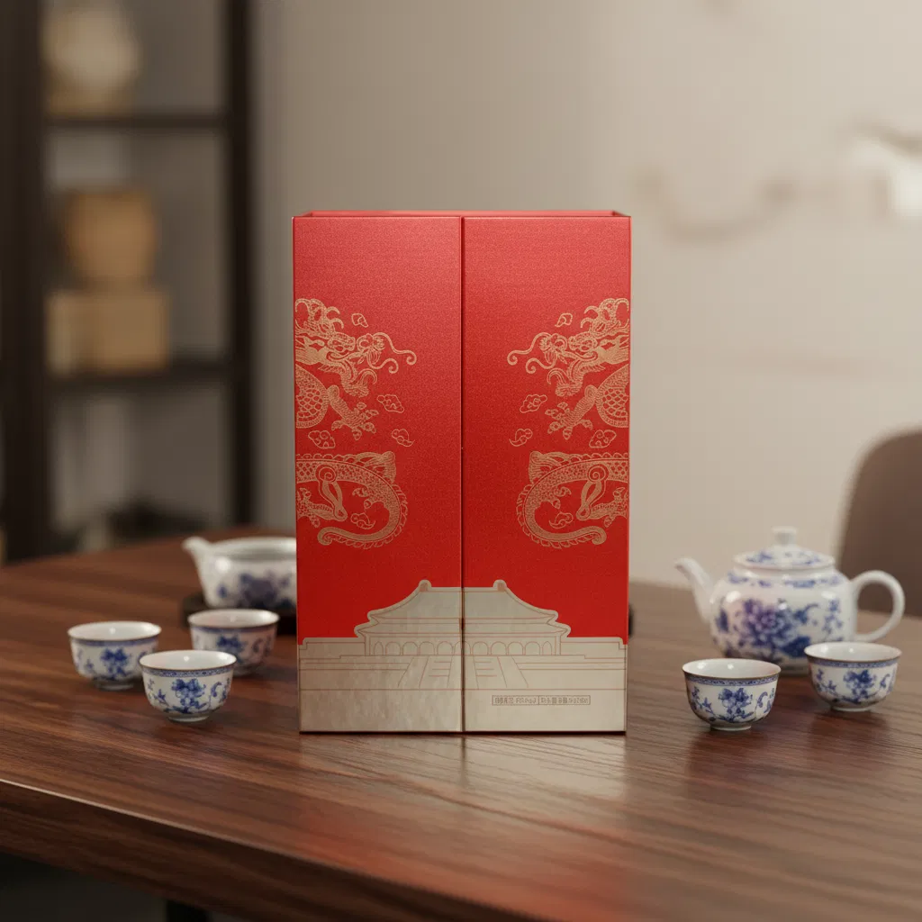Caja de vino de lujo