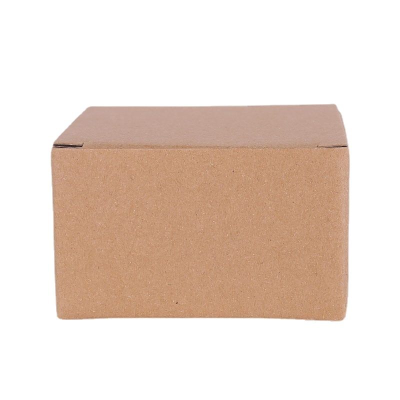Caja de almacenamiento de cartón corrugado blanco y marrón, caja de embalaje para comercio electrónico