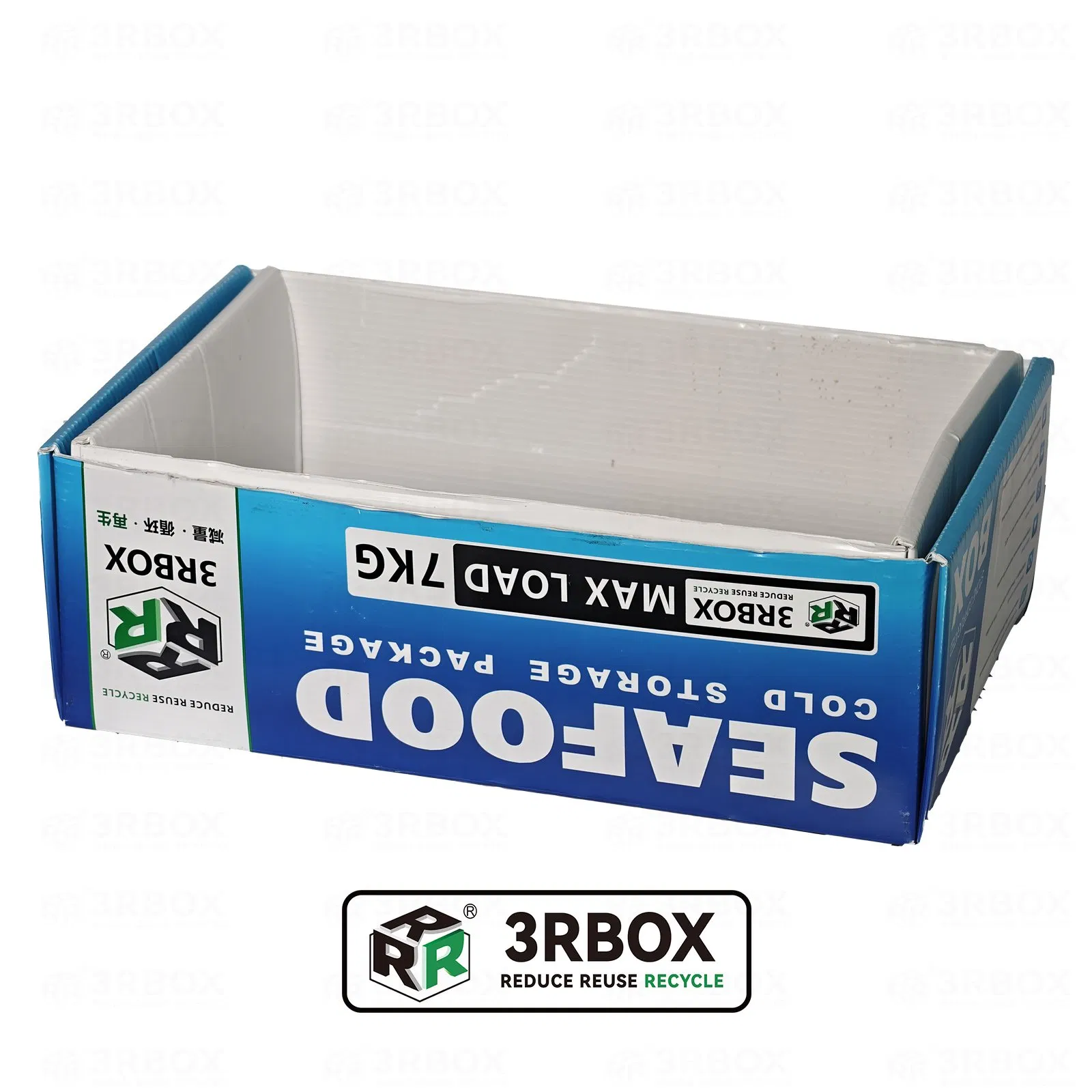 Cajas de exportación de mariscos de cadena fría, cajas de embalaje para camarones impermeables, caja de cartón de papel piedra