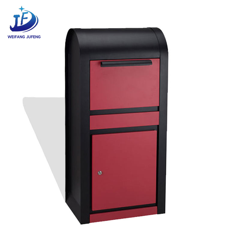 Caja de paquetes al aire libre personalizada, buzón de acero inoxidable, buzón montado en la pared para apartamentos