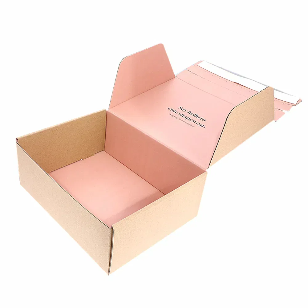 Caja de papel con cremallera premium Dengfengyu - Premium 3-Layer cajas de mensajería ecológicas con tira de desgarre para comercio electrónico y embalaje de regalos