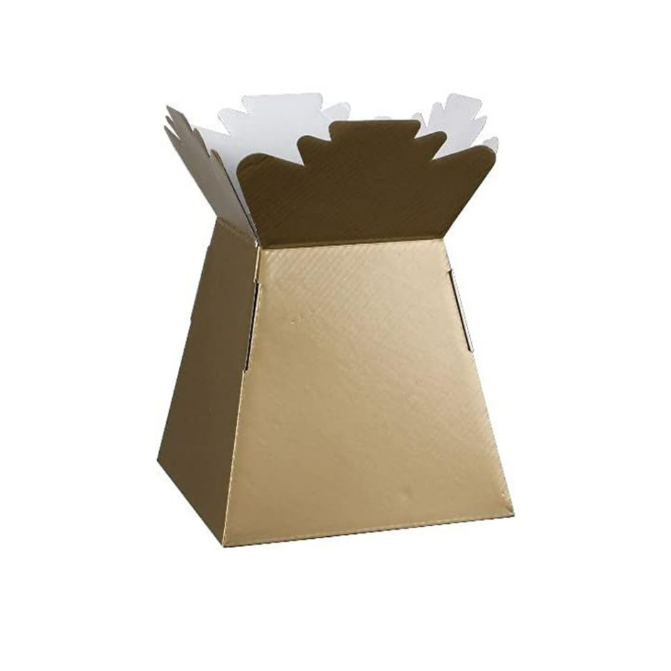 Caja de cartón corrugado personalizada para flores, embalaje de regalo para ramos de flores