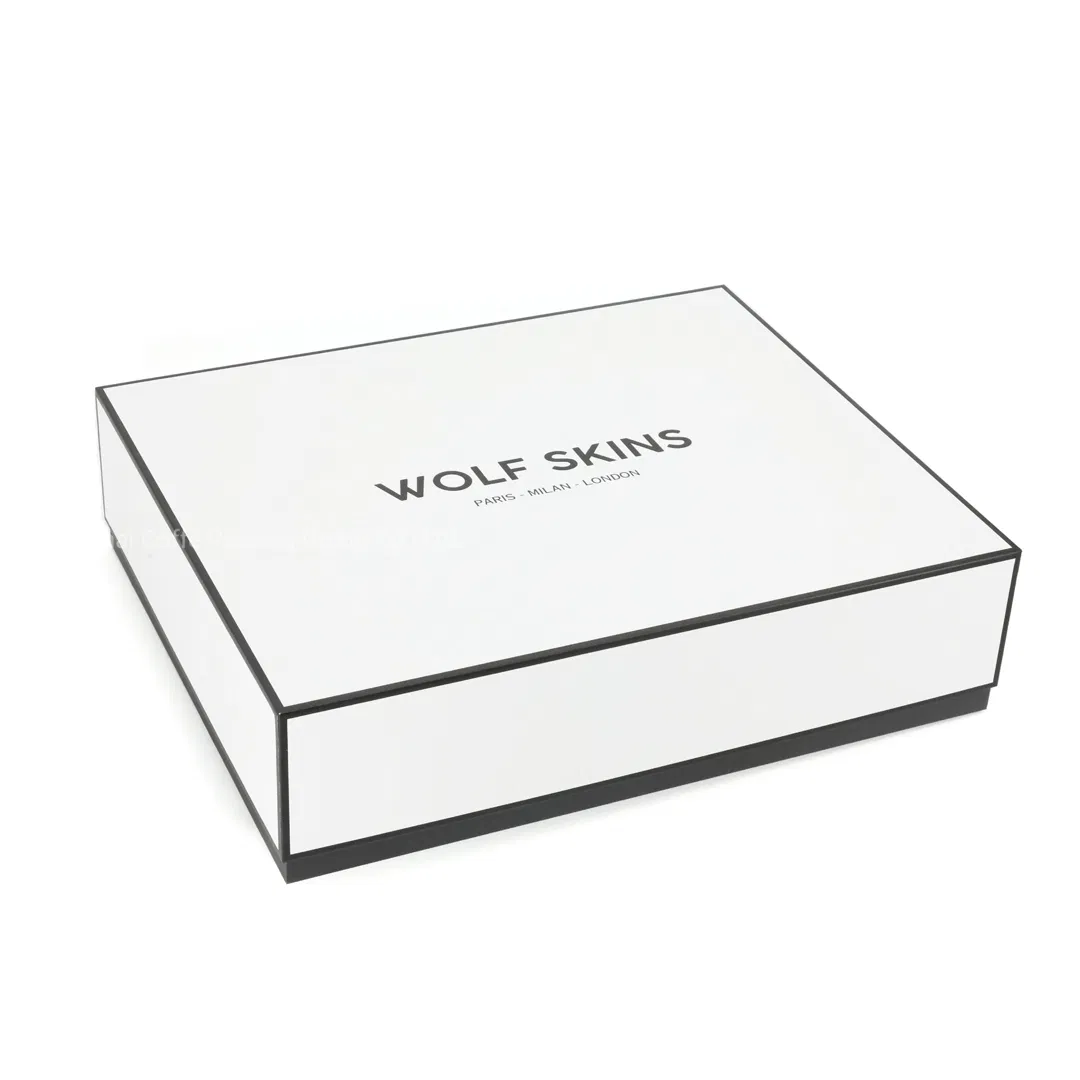 Caja de embalaje para vestido de novia rígida de lujo con tapa y fondo