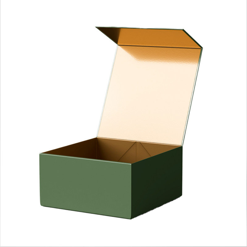 Caja de embalaje rígida personalizada con logo, acabado magnético, caja plegable