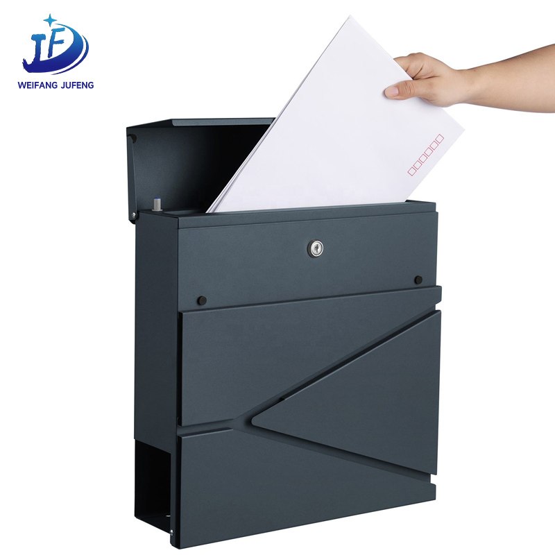 Buzón de acero inoxidable personalizado/OEM estilo americano para exteriores, caja de correo para paquetes