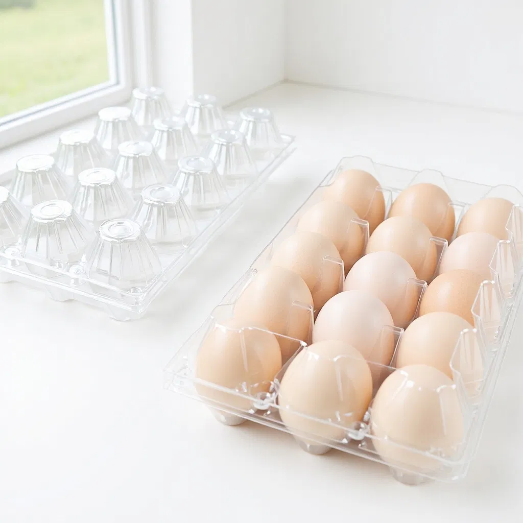Industria Alimentaria Negocio Productos Agrícolas Venta de Huevos Cajas de Embalaje de Plástico para Huevos