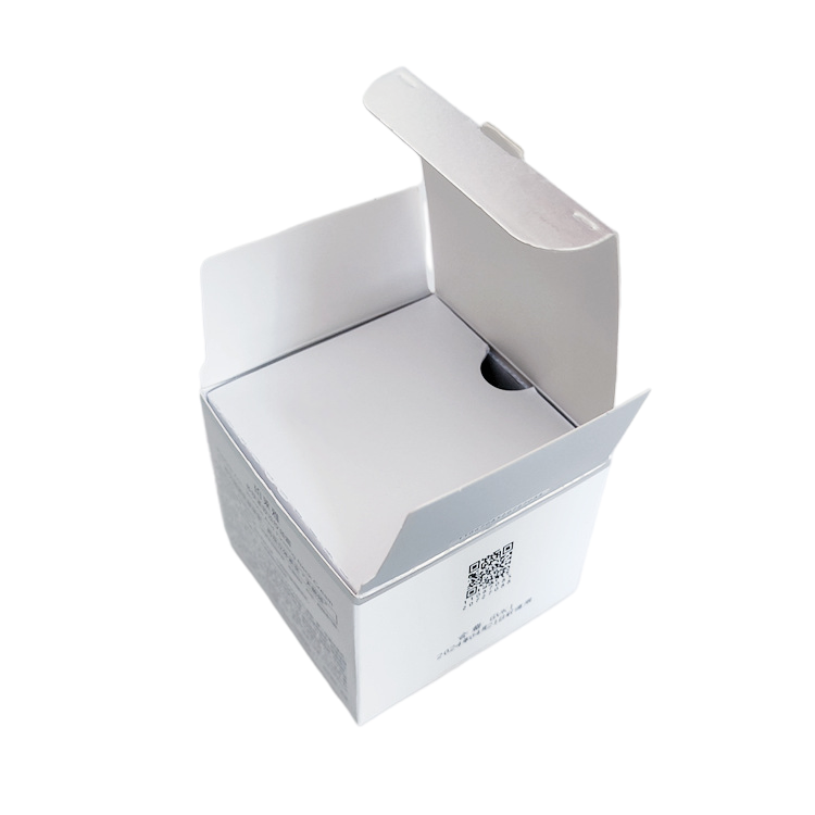 Caja de cartón plegable blanca de diseño gratuito para regalos, cosméticos y alimentos