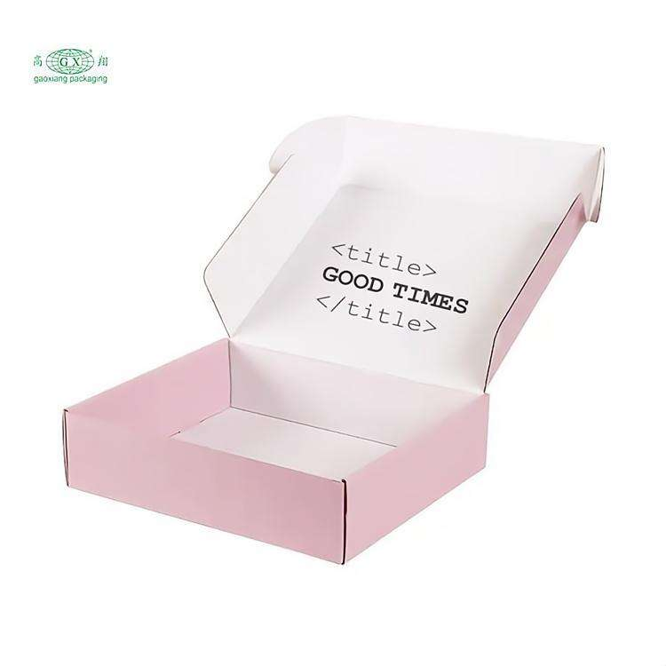 Cajas de envío de cartón corrugado impreso en color personalizado para zapatos, camisetas y ropa