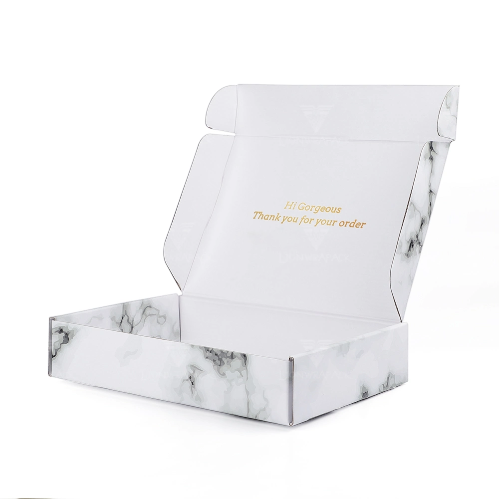 Caja de cartón para regalo con logo, embalaje cosmético blanco, envío, caja personalizada impresa