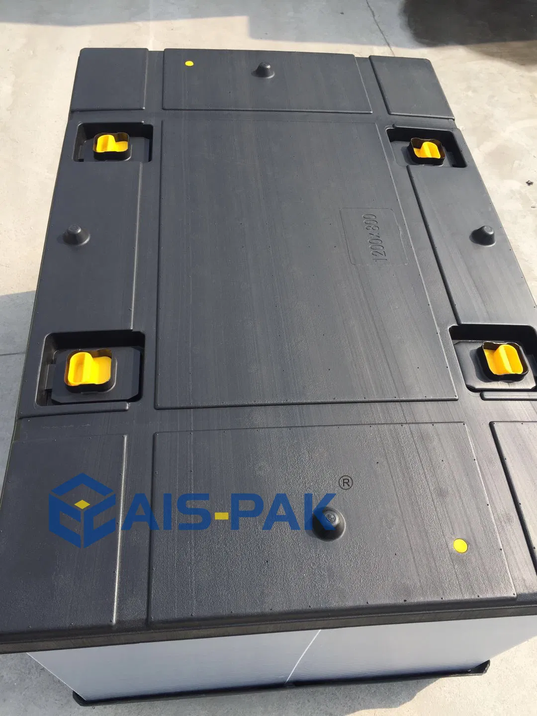 1200*800 mm Euro Plegable Colapsable Reutilizable Duradero Impermeable Plástico Palé Corrugado Caja de Almacenamiento con Manga de Panal para Piezas de Automóvil Producto Eléctrico