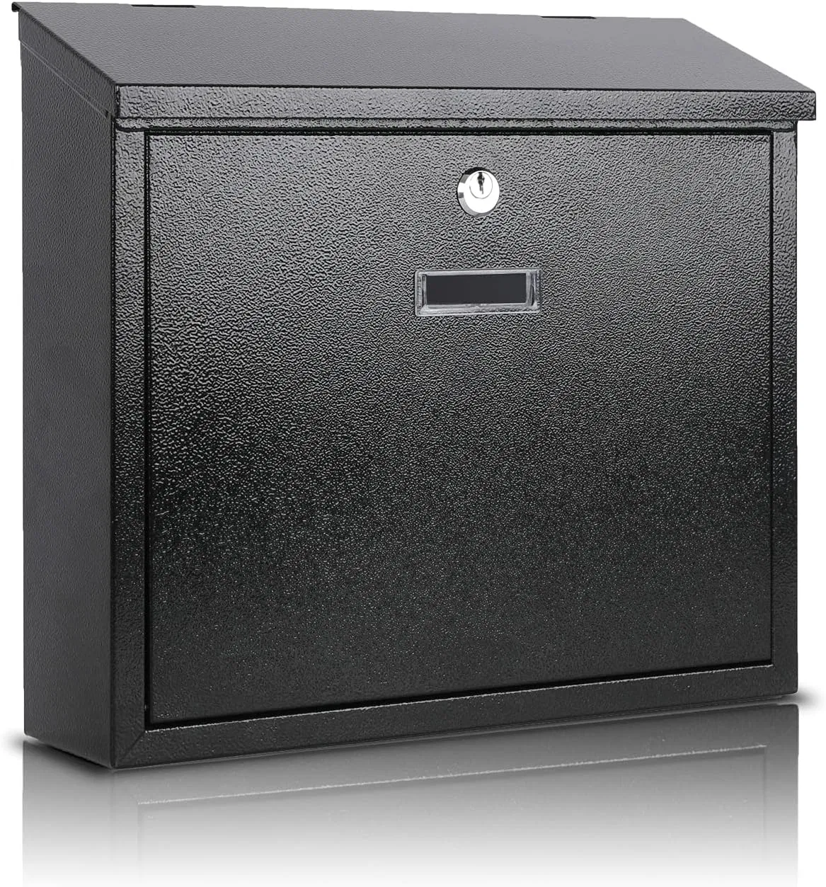 Caja de correo metálica de pared naranja personalizada con cerradura