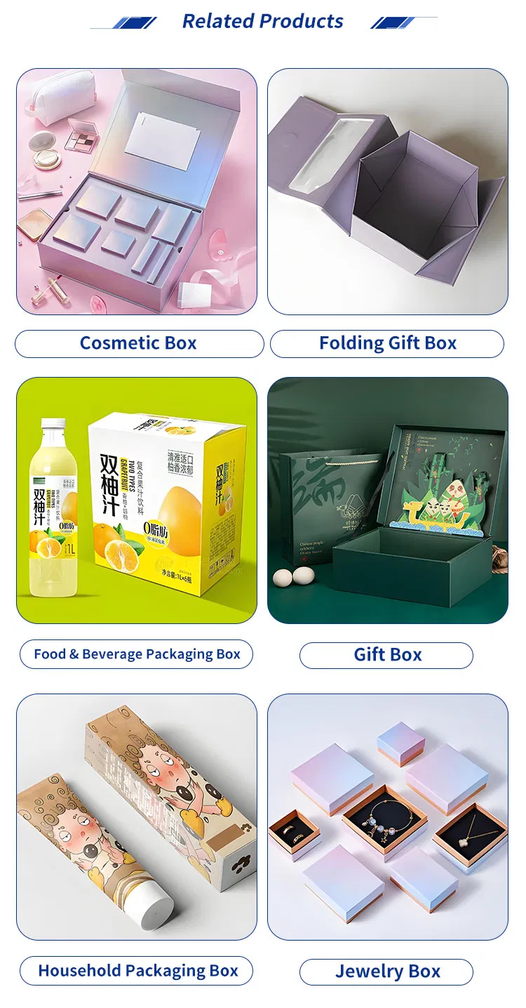 Caja de extremo reverso personalizada para cosméticos especiales