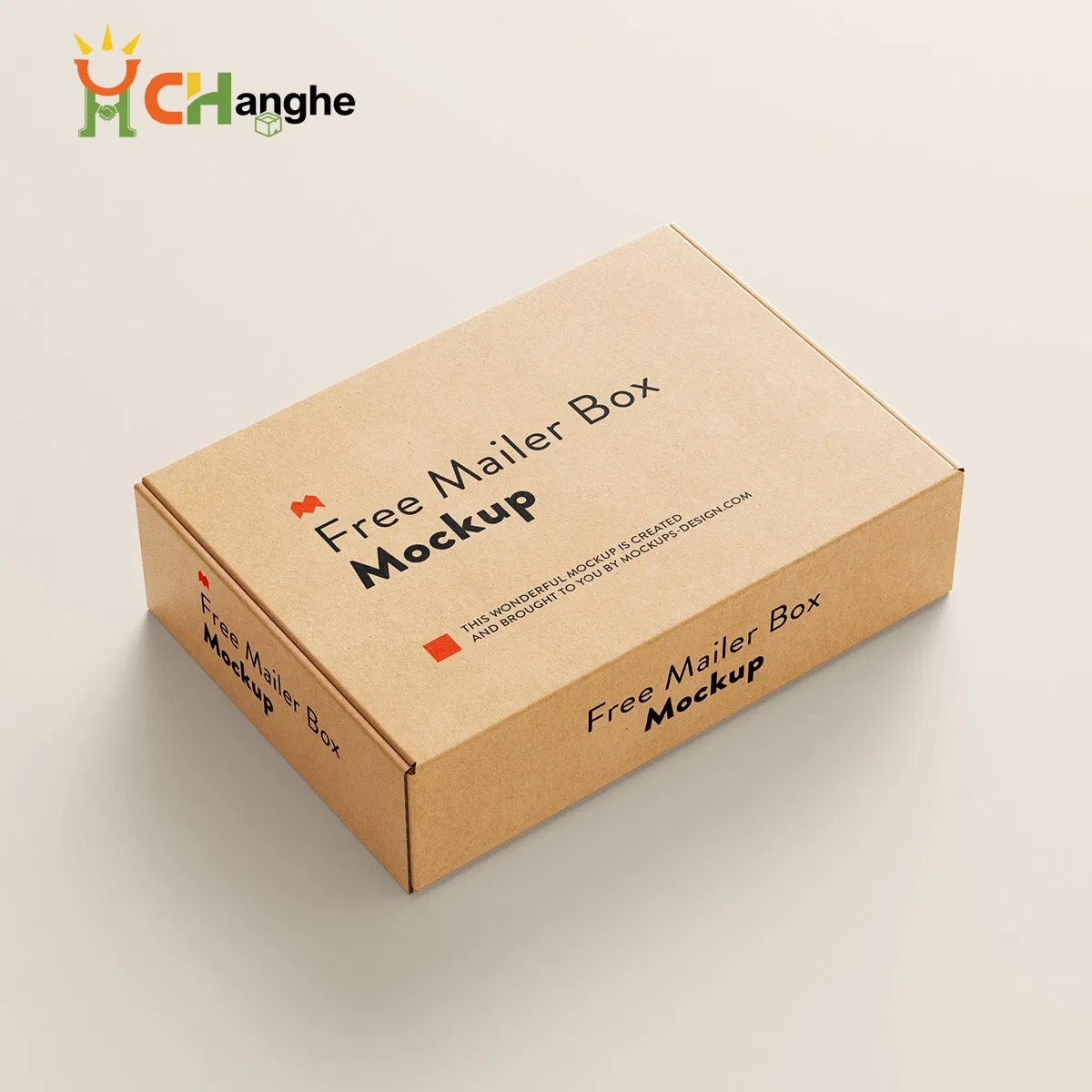 Caja de cartón ecológica de embalaje de material reciclado, caja de correo corrugada para productos de belleza, ropa, perfumes