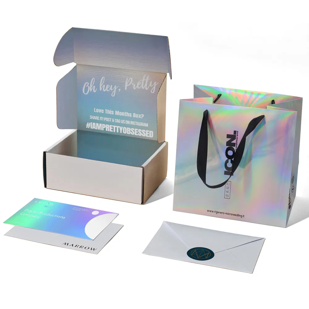 Caja de envío de papel kraft corrugado personalizada para embalaje de regalo de perfume, alimentos, joyería y cosméticos