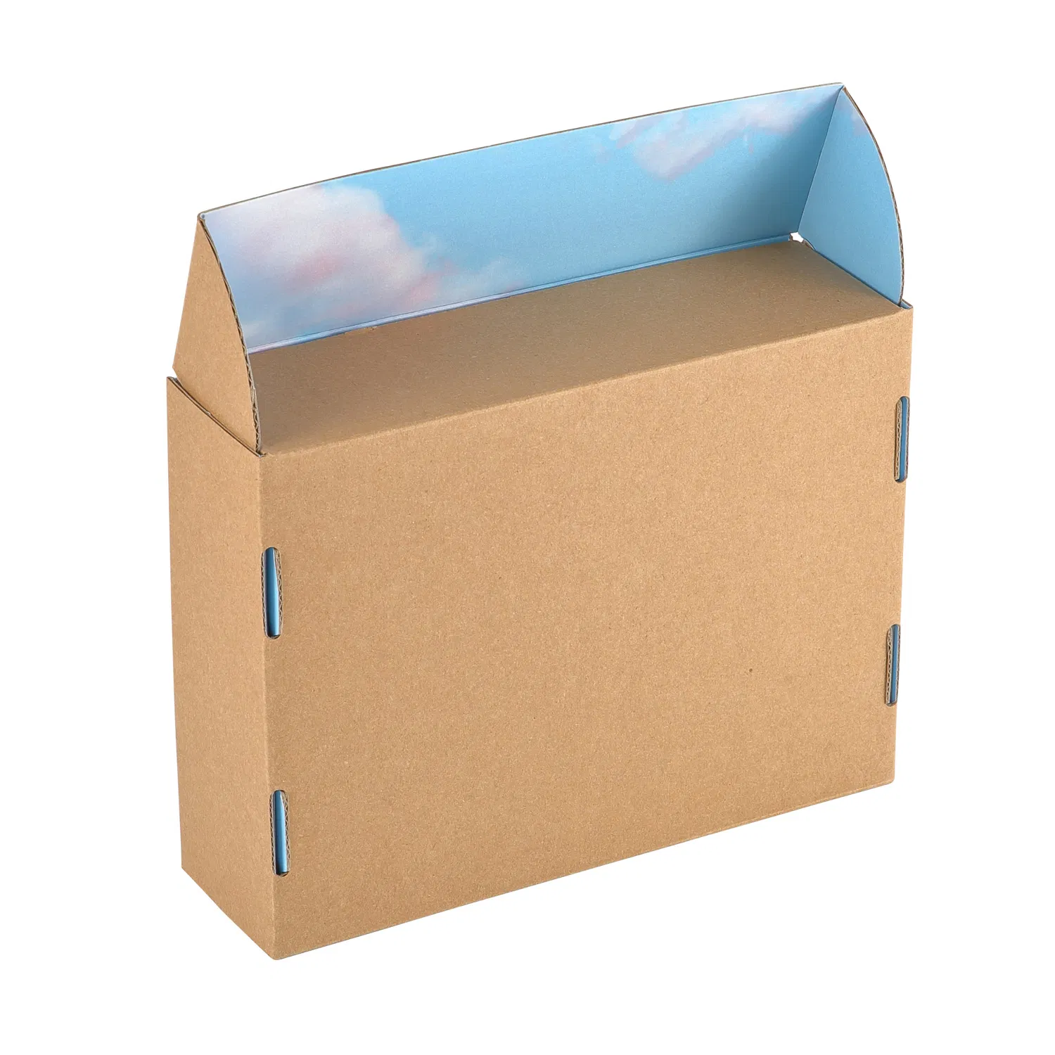 Caja de papel de envío negra pequeña para comercio electrónico, caja de regalo de cartón plegable con cierre de solapa