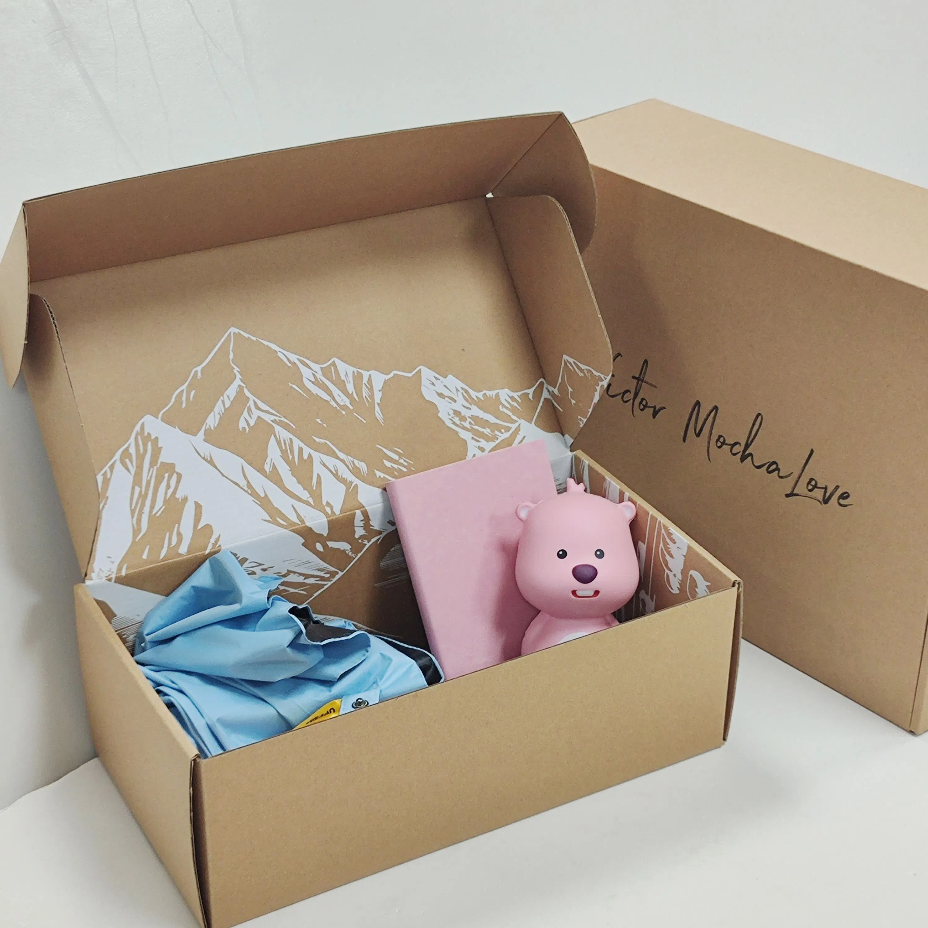 Cajas Personalizadas Caja de Embalaje de Courier Mate Personalizada Perfume Pestañas Cuidado de la Piel Cosméticos Ropa Peluca Barra de Labios Envío Tienda