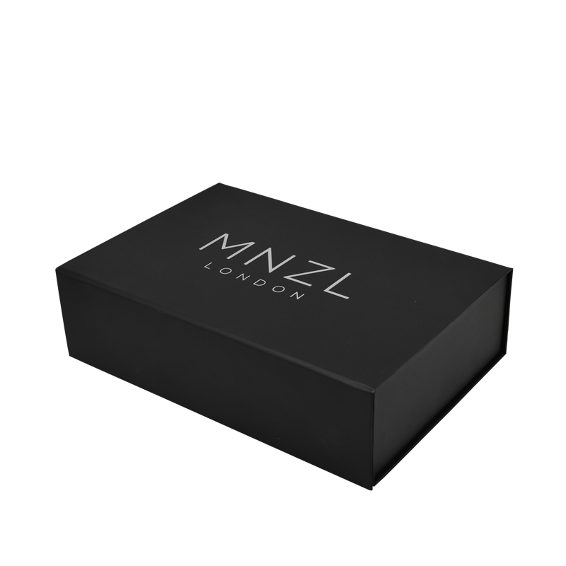 Cajas de cartón rígido de alta calidad, cajas de regalo de papel negro para hombres, cajas de regalo de lujo con cierre magnético y tapa abatible