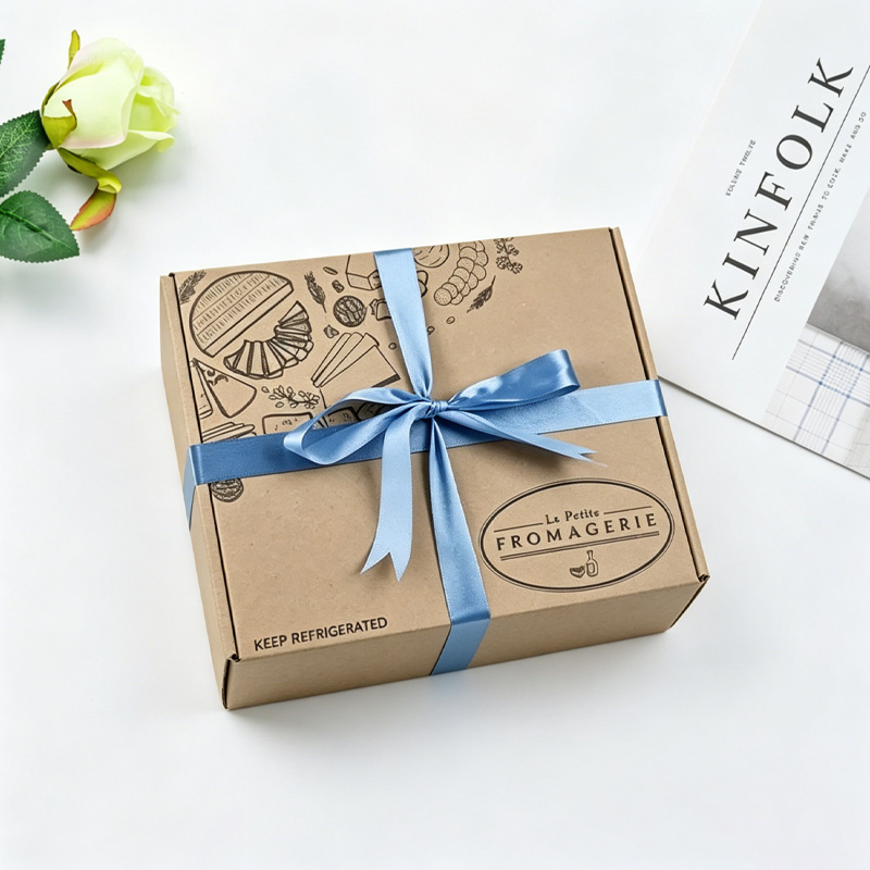 Caja de cartón corrugado cuadrada rectangular con estampado en caliente de lujo, papel de aluminio dorado, para empaquetado de joyería y cosméticos