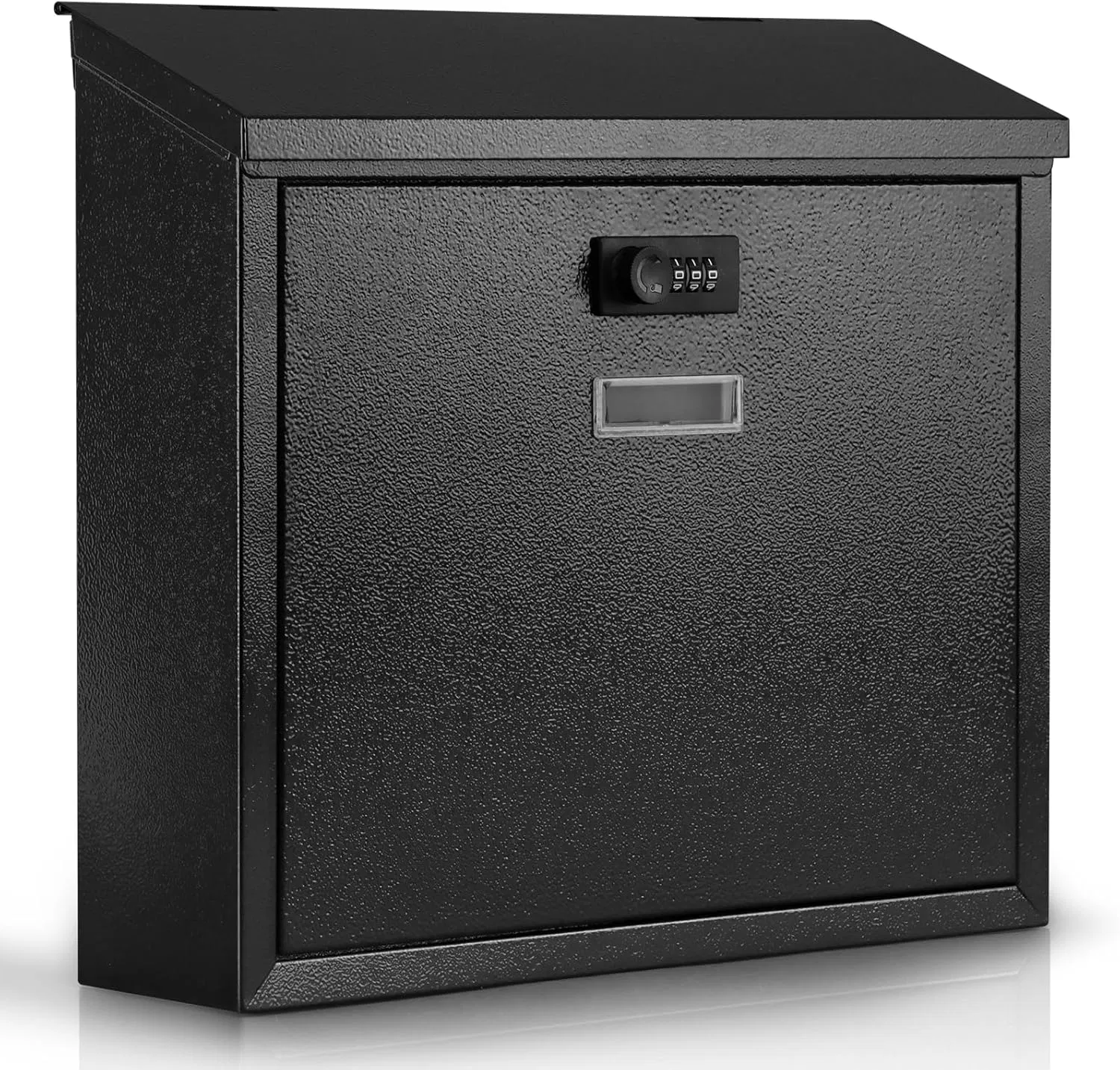 Caja de correo metálica de pared naranja personalizada con cerradura