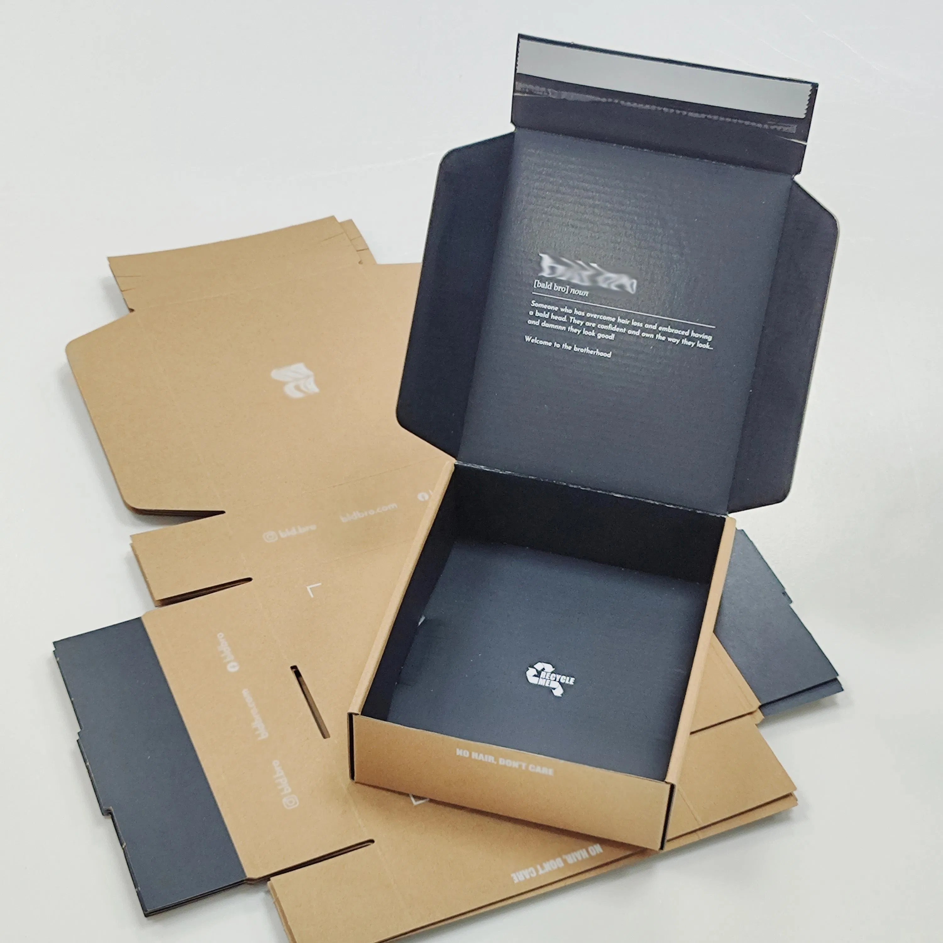 Cajas Personalizadas Caja de Embalaje de Courier Mate Personalizada Perfume Pestañas Cuidado de la Piel Cosméticos Ropa Peluca Barra de Labios Envío Tienda