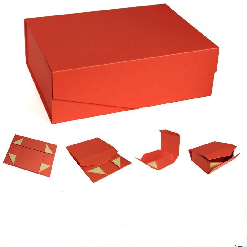 Personalizar caja de regalo de cartón magnética con logo, caja de papel plegable con imán