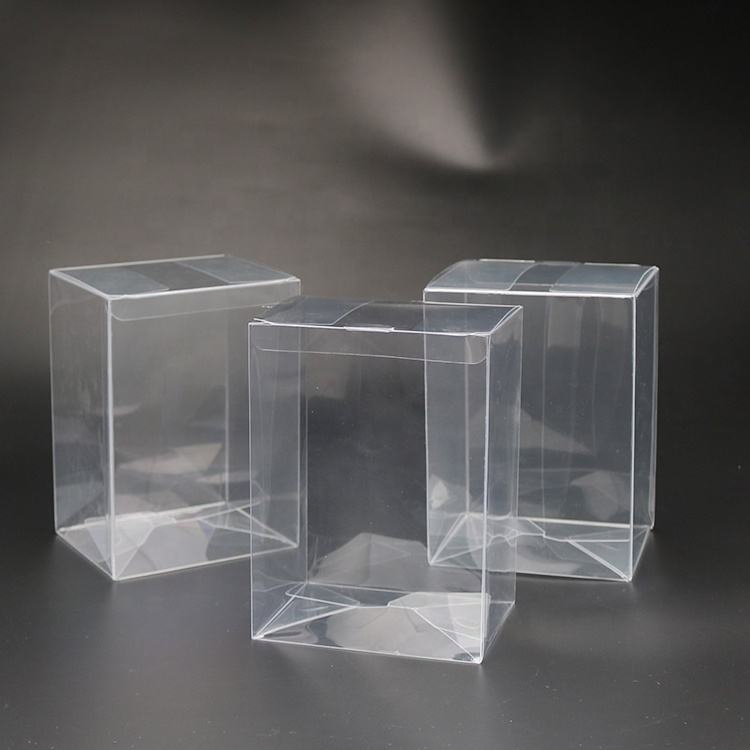 Caja de regalo personalizada de materiales reciclados Pet/PVC de fábrica en Shanghái, caja de plástico completamente transparente para uso de regalos de pegatinas