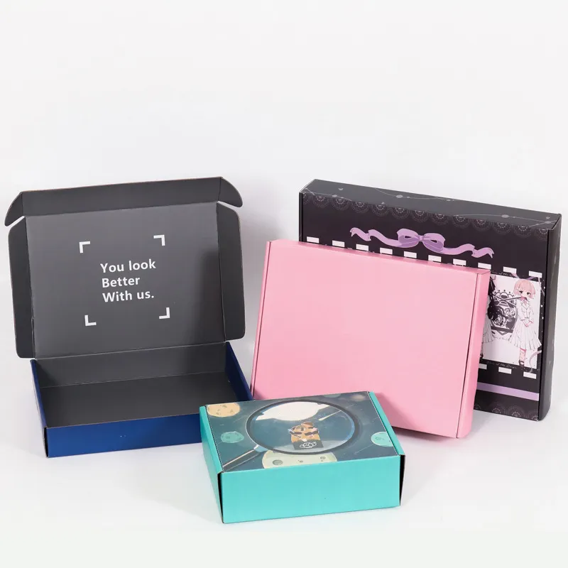 Caja de cartón kraft plegable