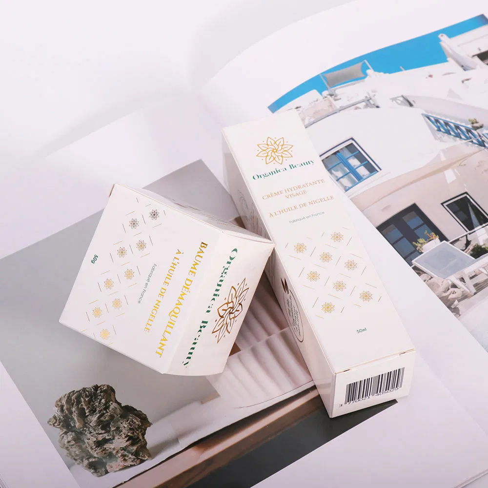 Caja de embalaje cosmético personalizada con estampado, fácil de limpiar y resistente a pliegues