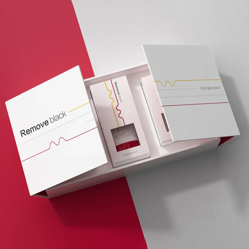 Cajas de embalaje de papel kraft plegables con logo impreso para envíos, regalos y soluciones de embalaje sostenible