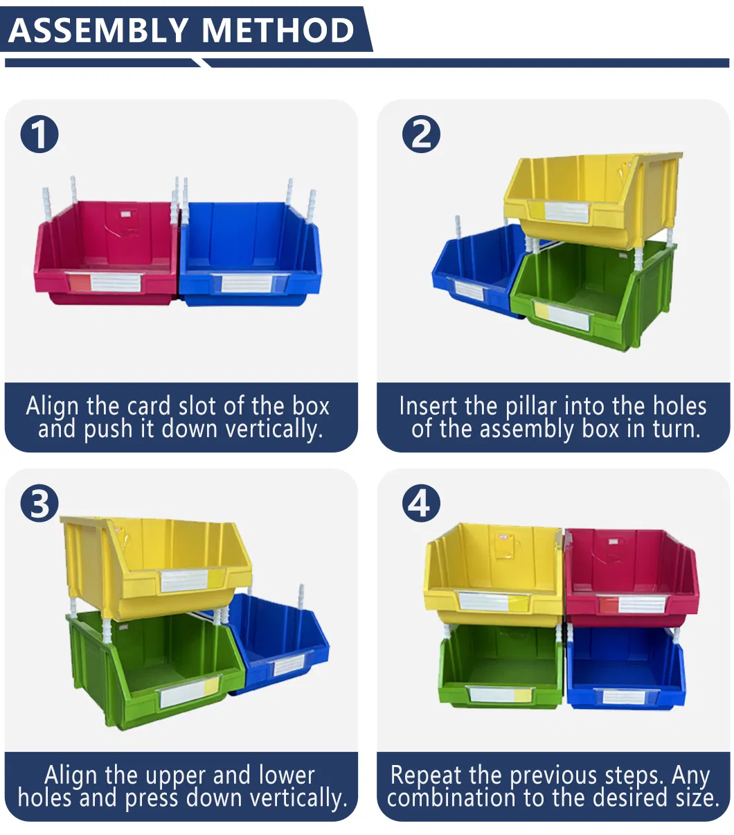 Caja de accesorios apilable industrial