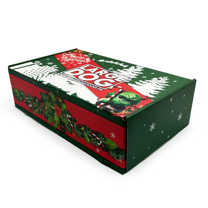Caja de correo plegable - Caja de cartón navideña para ropa y envoltura de regalos