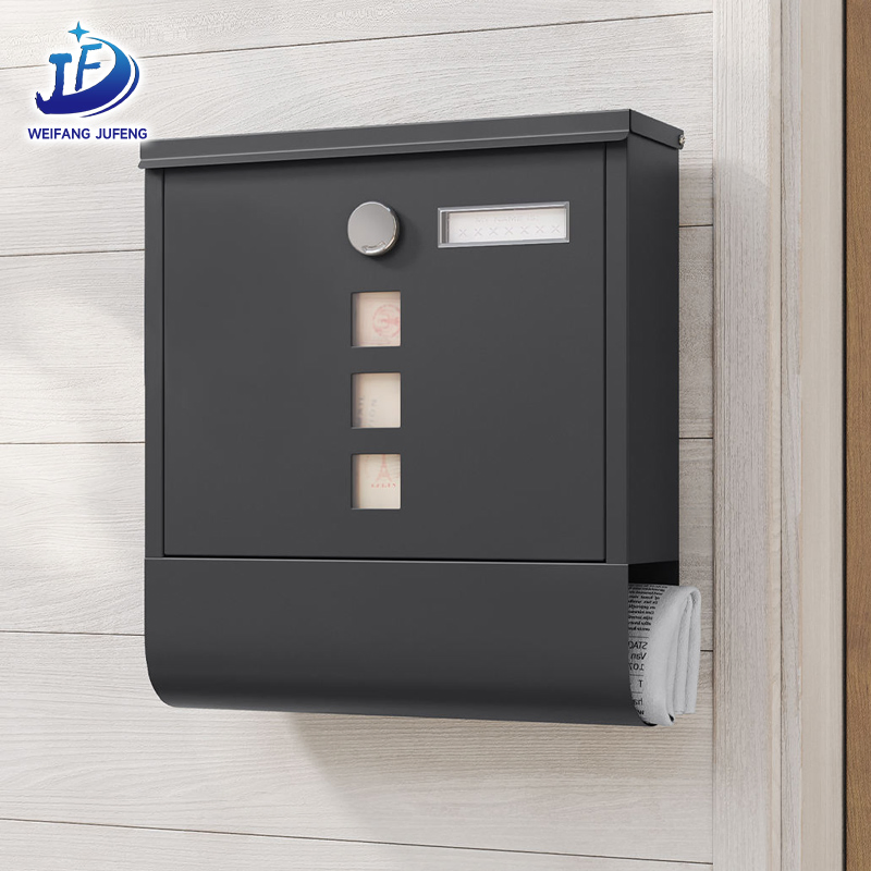 Buzón de acero inoxidable personalizado/OEM estilo americano para exteriores, caja de correo para paquetes