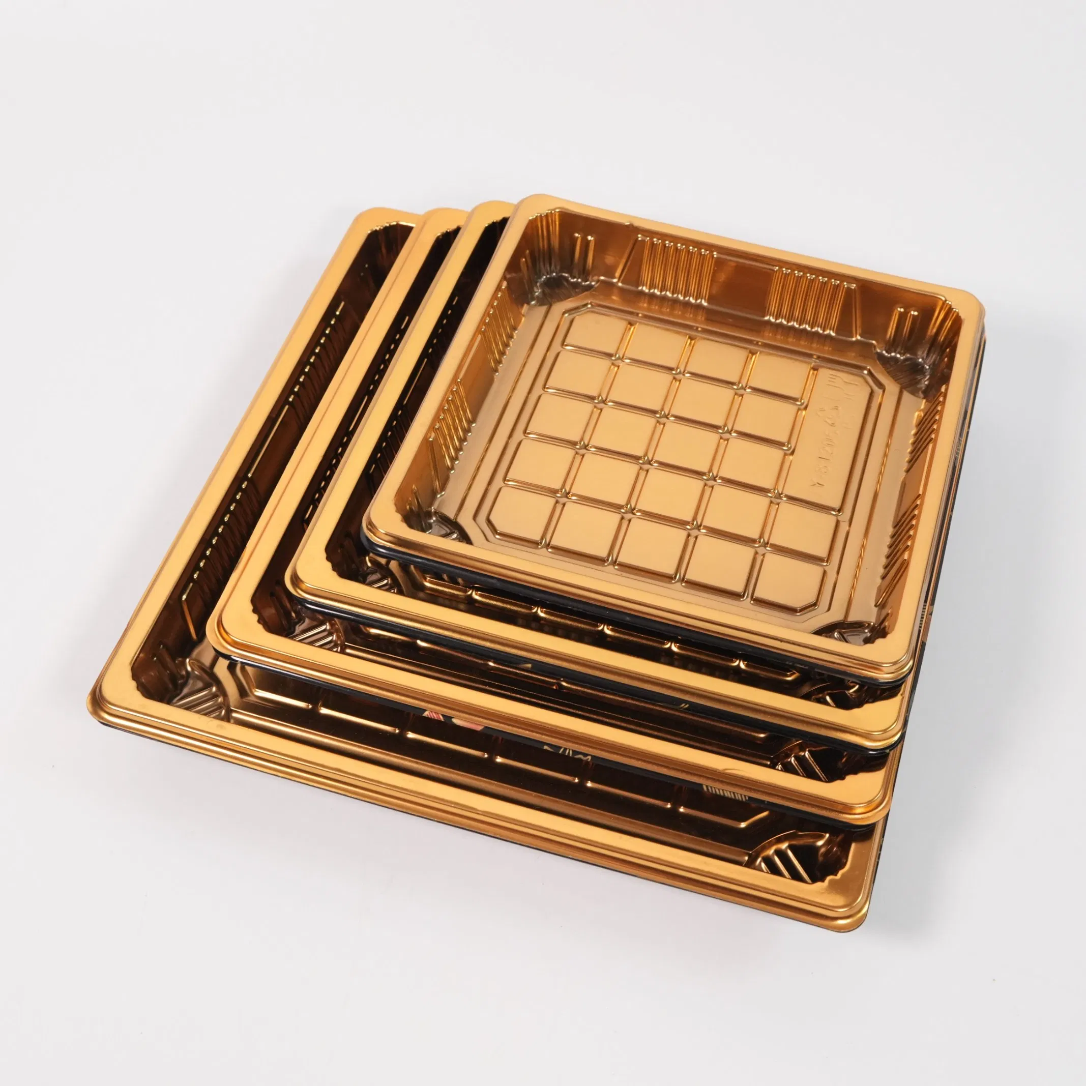 Caja de embalaje de plástico desechable al por mayor para pasteles, sushi y comida para llevar