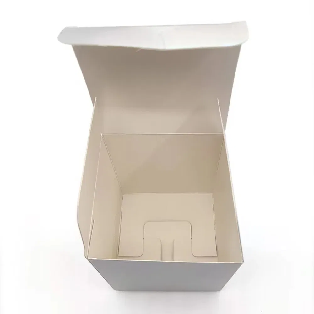 Caja de embalaje cuadrada de papel recubierto ecológico con logo personalizado, elegante caja de regalo para vela aromática, adecuada para uso personal y regalos de vacaciones