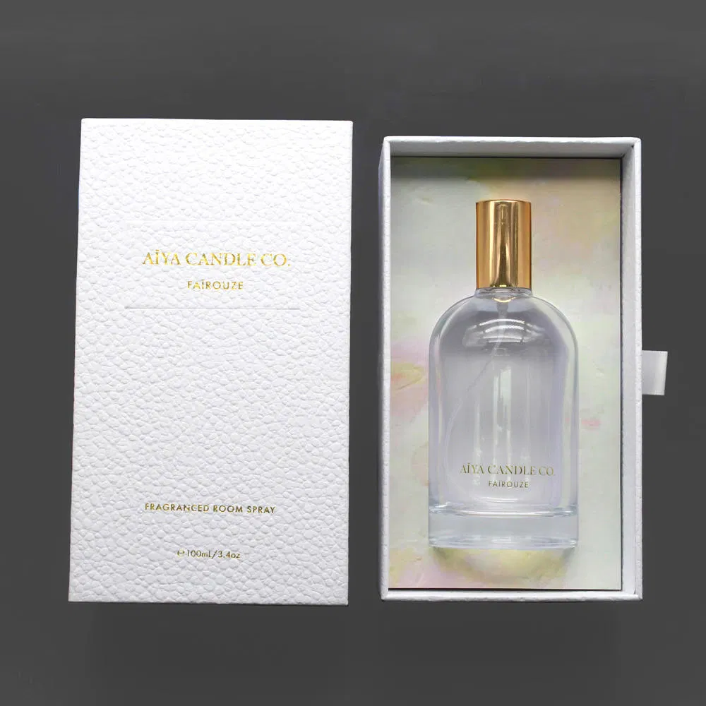 Caja de cajón blanca personalizada para perfume/atomizador de aceite de perfume, muestra gratuita de embalaje de cartón para uso industrial en cosméticos