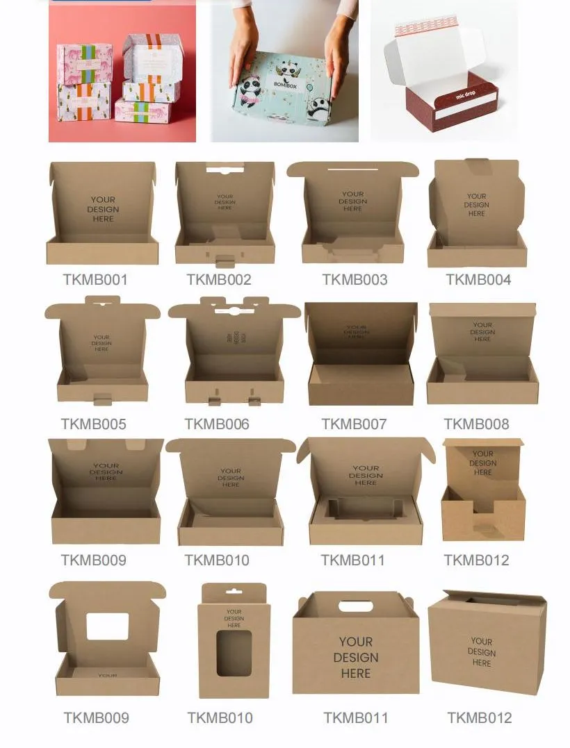 Formas de cajas