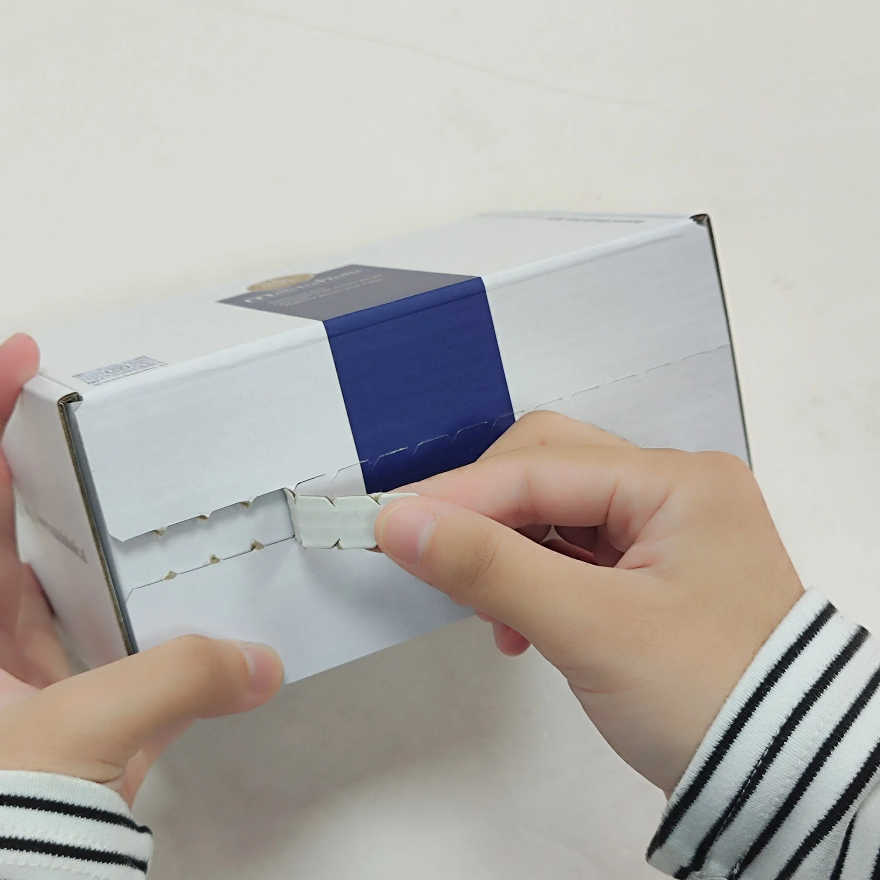 Cajas de embalaje autoadhesivas de Kraft personalizadas con cierre de cremallera y tira de fácil desgarro para envío