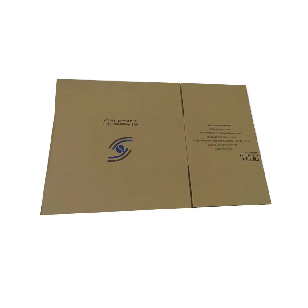 Cajas de embalaje grandes largas personalizadas con logo reciclables y ecológicas de cartón marrón kraft