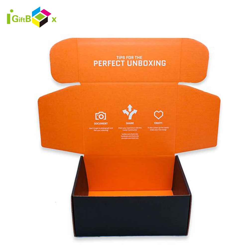Caja de cartón rígido de lujo personalizada para embalaje y envío, caja de regalo de papel para ropa / zapatos / cosméticos / cuidado de la piel / pastel
