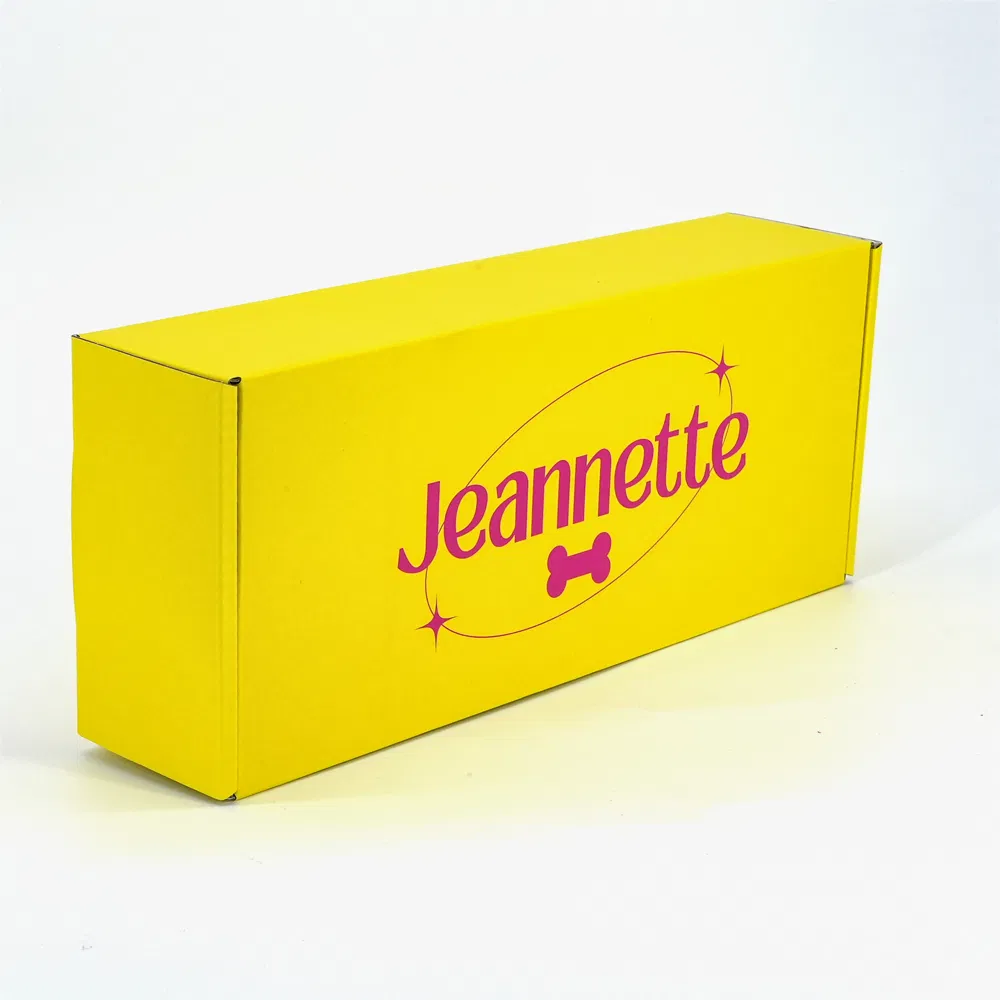Muestra gratuita de impresión de logotipos personalizados en cajas de cartón kraft plegables