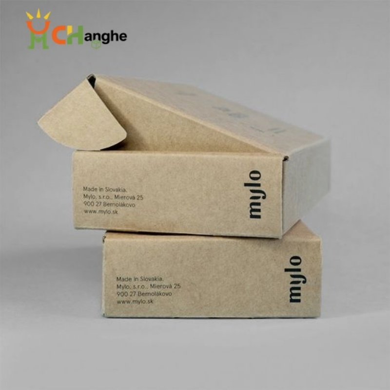 Caja de cartón ecológica de embalaje de material reciclado, caja de correo corrugada para productos de belleza, ropa, perfumes