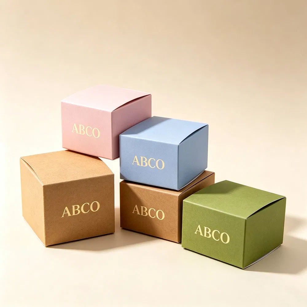 Embalaje de Logo Personalizado al por mayor Caja de Papel con Estampado en Frío para Jabón Cosmético Regalo Joyería 3c Artículos Electrónicos de Uso Diario