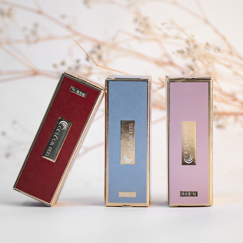 Cajas de regalo vacías para lápiz labial, cajas de papel para brillo labial, envoltura de lápiz labial para cosméticos