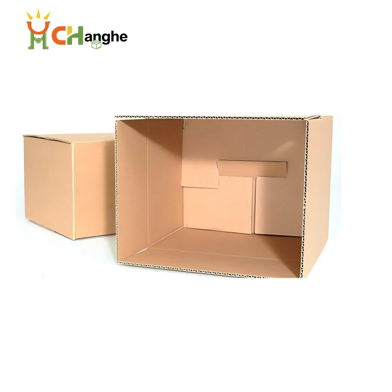 3/5 Capa de papel kraft marrón para embalaje corrugado, caja de cartón para envío y entrega de electrónica, cosméticos, bebidas, vino, frutas, mariscos, ropa, pequeña empresa