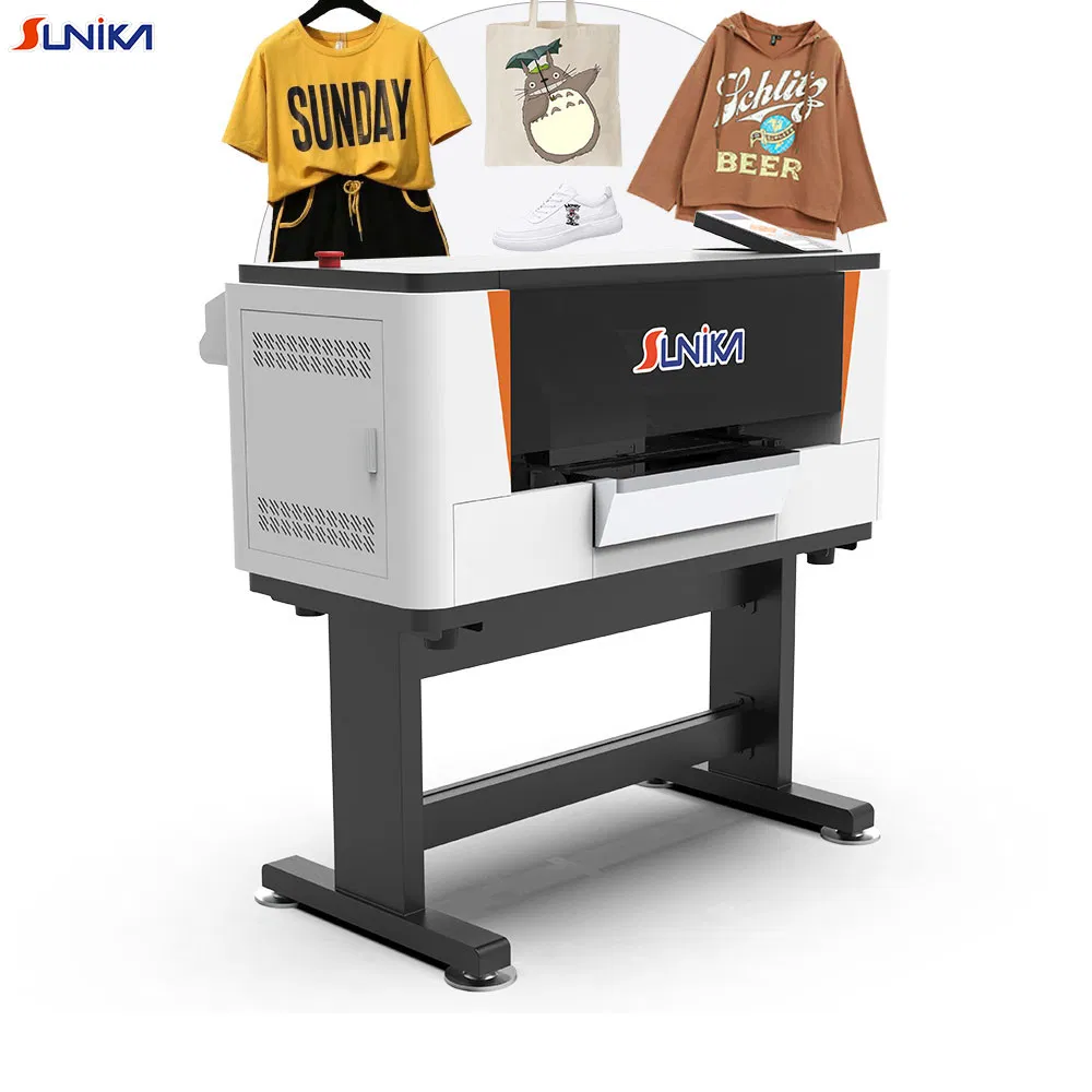 Sunika Hot Small Portable Roll to Roll Needs 30cm Cmyk Color Dtf A3 DTG Printer Printing Machine with Heat Press Machine