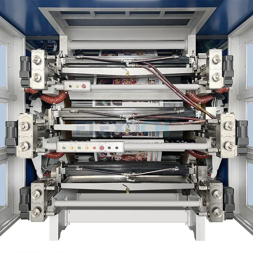 Central Drum Sleeve Flexographic Printing Equipment for Plastic Bag Roll Packaging