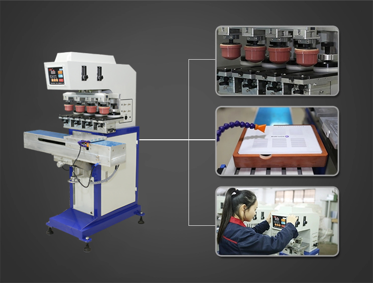 4-Color Semi-Automatic Pad Printing Machine, Diversified Printing Demands