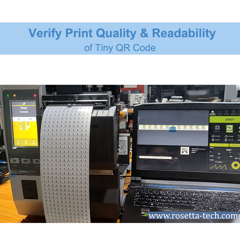 Inline Automatic Label Print Quality Inspection Barcode Verification System for Zebra Printer